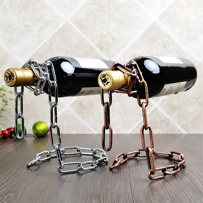 Iron Chain Wine Stand