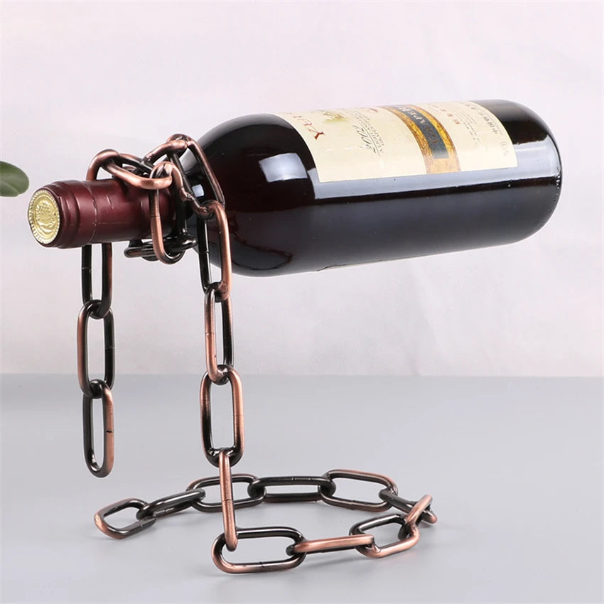 Iron Chain Wine Stand