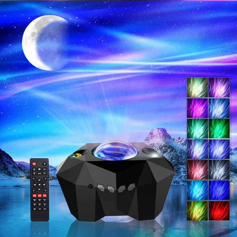 "Stellar Glow: LED Celestial Projector – Transform Your Space with Galaxy, Northern Lights, and Starry Sky Effects – Perfect Bedroom and Home Decoration Nightlight Luminaire Gift